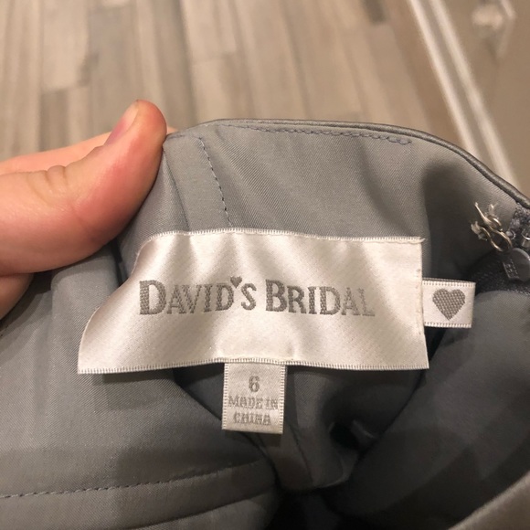 Silver bridesmaids dress - Picture 3 of 3